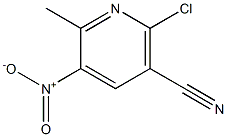 2-氯-6-甲基-5-硝基尼古丁腈 结构式