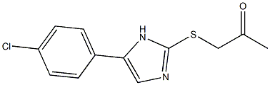 1-((5-(4-氯苯基)-1H-咪唑-2-基)硫代)丙烷-2-酮 结构式