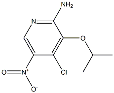 4-CHLORO-3-ISOPROPOXY-5-NITROPYRIDIN-2-AMINE 结构式