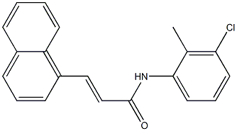 N-(3-chloro-2-methylphenyl)-3-(1-naphthyl)acrylamide 结构式