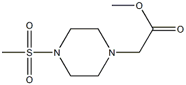 methyl 2-(4-(methylsulfonyl)piperazin-1-yl)acetate 结构式