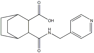 3-((pyridin-4-ylmethyl)carbamoyl)bicyclo[2.2.2]octane-2-carboxylic acid 结构式