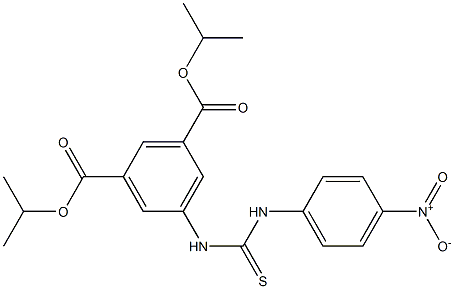 diisopropyl 5-(3-(4-nitrophenyl)thioureido)isophthalate 结构式