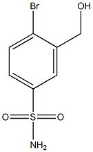 4-溴-3-(羟甲基)苯磺酰胺 结构式