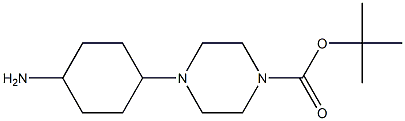 反式-4-(4-氯-1-哌嗪基)环己胺 结构式