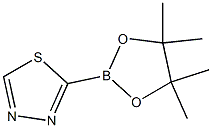 2-(4,4,5,5-tetramethyl-1,3,2-dioxaborolan-2-yl)-1,3,4-thiadiazole 结构式