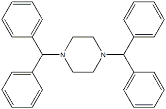 1,4-二苯甲基哌嗪 结构式