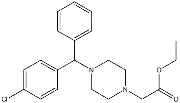 Cetirizine EP Impurity B Ethyl Ester 结构式