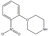 1-(2-硝基苯基)吗啉 结构式