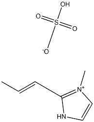 1-丙基-3-甲基咪唑硫酸氢盐 结构式