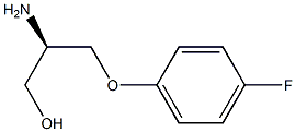 (R)-2-amino-3-(4-fluorophenoxy)propan-1-ol 结构式