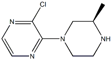 (R)-2-chloro-3-(3-methylpiperazin-1-yl)pyrazine 结构式