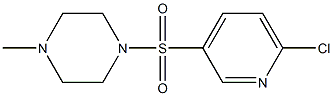 1-(6-chloropyridin-3-ylsulfonyl)-4-methylpiperazine 结构式