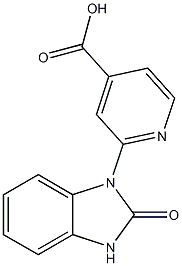 2-(2-oxo-2,3-dihydro-1H-benzo[d]imidazol-1-yl)isonicotinic acid 结构式