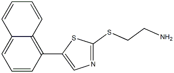2-(5-(naphthalen-1-yl)thiazol-2-ylthio)ethanamine 结构式
