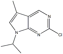 2-chloro-7-isopropyl-5-methyl-7H-pyrrolo[2,3-d]pyrimidine 结构式