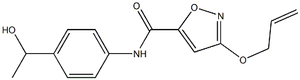 3-(allyloxy)-N-(4-(1-hydroxyethyl)phenyl)isoxazole-5-carboxamide 结构式