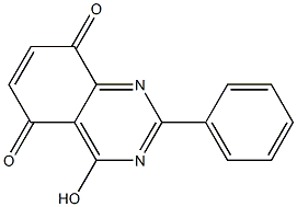 4-hydroxy-2-phenylquinazoline-5,8-dione 结构式