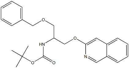 tert-butyl 1-(benzyloxy)-3-(isoquinolin-3-yloxy)propan-2-ylcarbamate 结构式