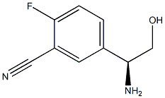 (S)-5-(1-amino-2-hydroxyethyl)-2-fluorobenzonitrile 结构式