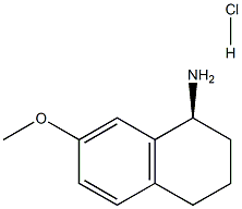 (S)-7-METHOXY-1,2,3,4-TETRAHYDRONAPHTHALEN-1-AMINE HYDROCHLORIDE 结构式