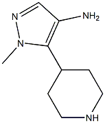 1-甲基-4-氨基-5-哌啶基-1H-吡唑 结构式