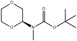 (S)-N-BOC-1,4-二氧六环-2-甲胺 结构式