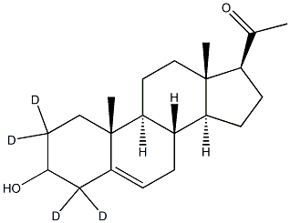Pregnenolone-2,2,4,4-d4 结构式