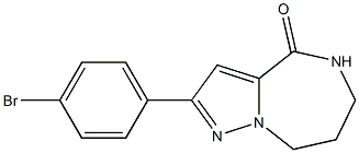 2-(4-BROMOPHENYL)-5,6,7,8-TETRAHYDROPYRAZOLO[1,5-A][1,4]DIAZEPIN-4-ONE 结构式