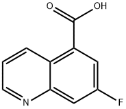 7-氟喹啉-5-羧酸 结构式