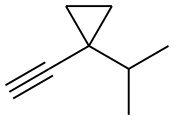 1-ethynyl-1-(propan-2-yl)cyclopropane 结构式