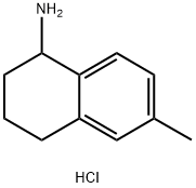 6-甲基-1,2,3,4-四氢萘-1-胺盐酸盐 结构式