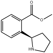 METHYL2-((2R)PYRROLIDIN-2-YL)BENZOATE 结构式