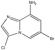 6-Bromo-3-chloro-imidazo[1,2-a]pyridin-8-ylamine 结构式