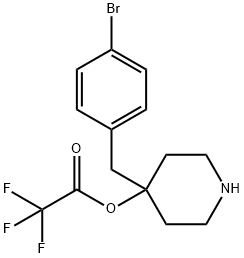 4-(4-bromobenzyl)piperidin-4-ol 2,2,2-trifluoroacetate 结构式