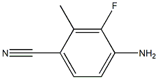 4-氨基-3-氟-2-甲基苯腈 结构式