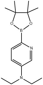 N,N-diethyl-6-(4,4,5,5-tetramethyl-1,3,2-dioxaborolan-2-yl)pyridin-3-amine 结构式