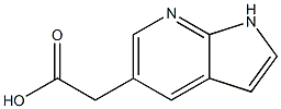 2-(1H-吡咯并[2,3-B]吡啶-5-基)乙酸 结构式
