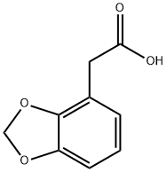 2,3-亚甲基二氧基苯乙酸 结构式
