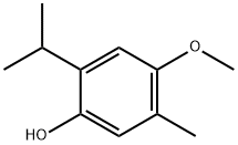 2-isopropyl-4-methoxy-5-methylphenol 结构式