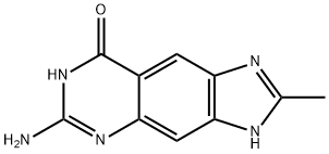 2-甲基-6-氨基-3,7-二氢-8H-咪唑并[4,5-G]喹唑啉-8-酮 结构式