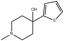 1-methyl-4-(thiophen-2-yl)piperidin-4-ol 结构式