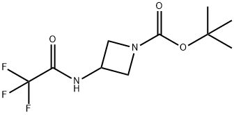3-(2,2,2-三氟乙酰胺基)氮杂环丁烷-1-羧酸叔丁酯 结构式