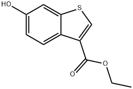 6-羟基苯并噻吩-3-羧酸乙酯 结构式