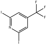 2,6-二碘-4-(三氟甲基)吡啶 结构式