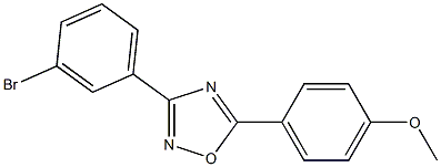 3-(3-溴苯基)-5-(4-甲氧基苯基)-1,2,4-恶二唑 结构式