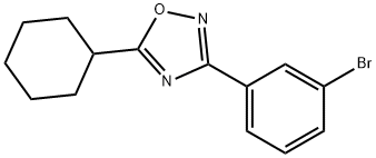 3-(3-溴苯基)-5-环己基-1,2,4-恶二唑 结构式