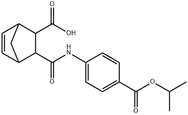 3-((4-(isopropoxycarbonyl)phenyl)carbamoyl)bicyclo[2.2.1]hept-5-ene-2-carboxylic acid 结构式