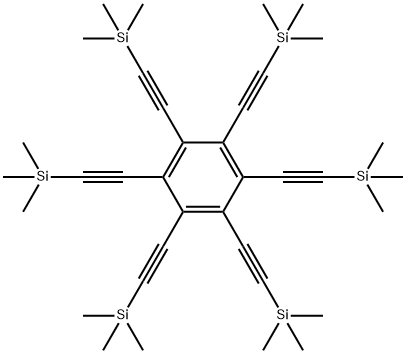 六（三甲硅基乙炔基）苯 结构式