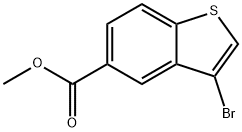 3-溴苯并[B]噻吩-5-羧酸甲酯 结构式